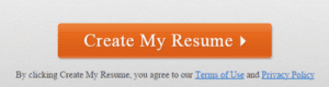 A call to action link labeled Create my Resume that looks like a button