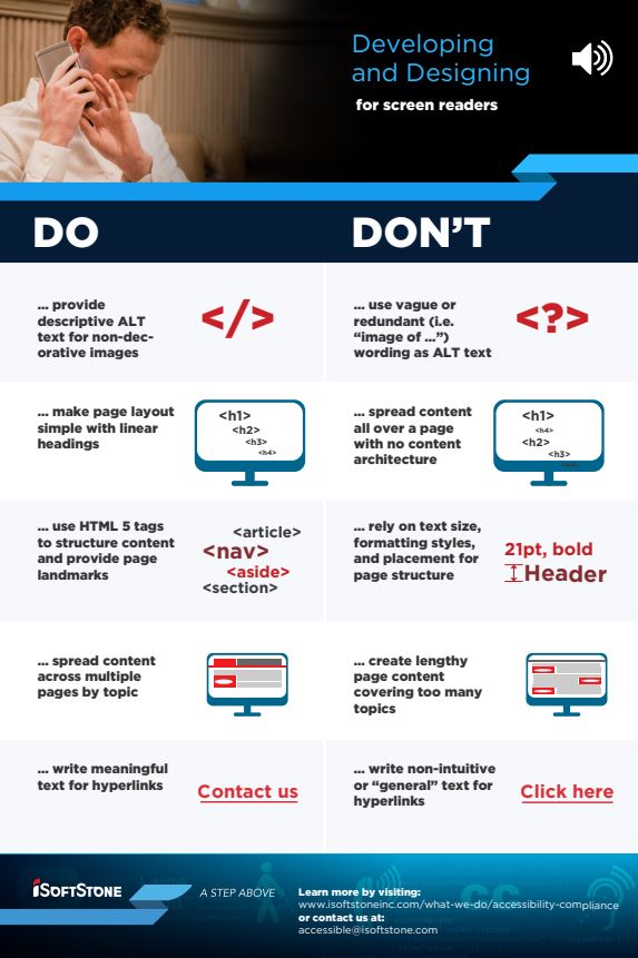 Accessibility Do's and Don'ts for Screen Readers