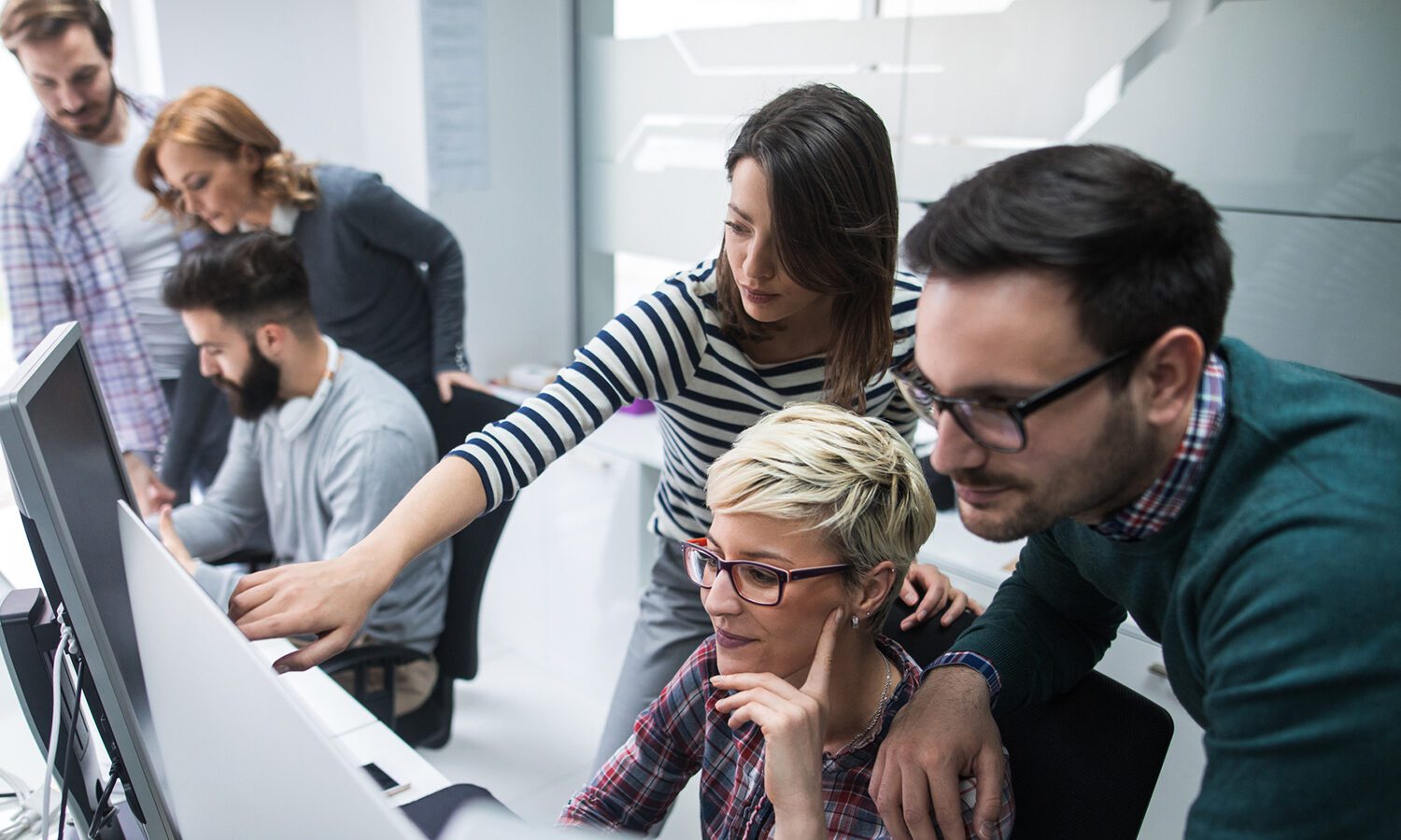 teams of developers working together